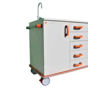 Carrello Archimede vuoto con lavello e cestoni - Immagine 2