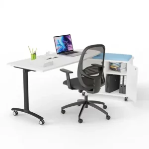 Cattedra innovativa - struttura con ruote e cassettiera 170 x 70 h 77,7 cm - KIMOLOS 01 - Immagine 2