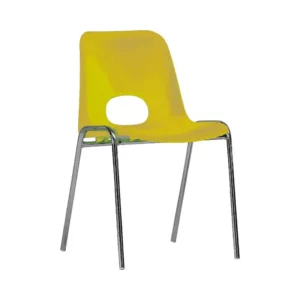 Sedia in polipropilene impilabile con foro, h 46 cm, serie KASTILENE - Immagine 3