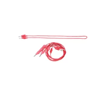 PASCO SE-9750, Cavetti elettrici 4 mm di sicurezza (rossi, 5 pack)