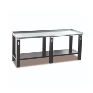 Banco laboratorio, piano in acciaio 150x70x91h cm