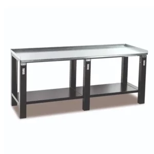 Banco laboratorio, piano in acciaio 200x70x91h cm