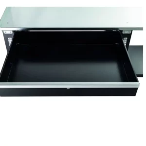 Banco laboratorio, piano in acciaio, 1 o 2 cassetti, 104,6x70x91h cm - Immagine 3