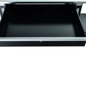Banco laboratorio, piano in acciaio, 1 o 2 cassetti, 150x70x91h cm - Immagine 3
