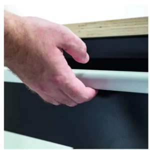 Banco laboratorio, piano in legno, 1 cassetto 104,6x70x91h cm - Immagine 2