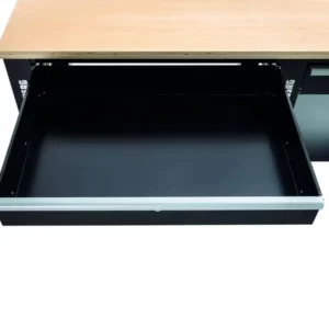 Banco laboratorio, piano in legno, 1 cassetto 150x70x91h cm - Immagine 3
